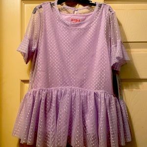 Cat & Jack girl’s short sleeve lace top